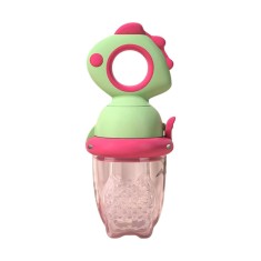 Suzeta pentru Fructe, pentru Bebelusi, din Silicon Alimentar, +4 Luni, 2 mm Grosime Gauri Tetina, 12.4 x 5.1 x 4.7 cm