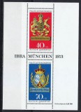 Bundes 1973 - Expo filatelic, IBRA, colita neuzata