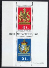 Bundes 1973 - Expo filatelic, IBRA, colita neuzata