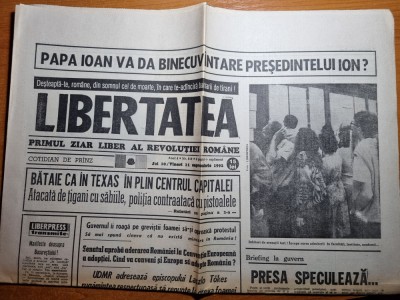 libertatea 10-11 septembrie 1992-art teatru odeon,tandarica,bucuresti-rock&amp;#039;92 foto