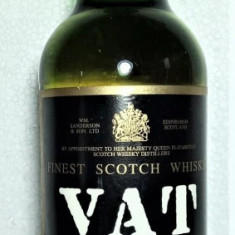 RARITATE WHISKY VAT 69, SANS DIEU RIEN, FINEST SCOTCH WHISKY CL 70 GR 40 ANII 90