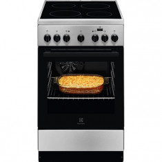 Aragaz Electrolux SteamBake LKR560000X, Electric, 4 zone de gatit, Grill, 54 L, 50x60 cm, Inox