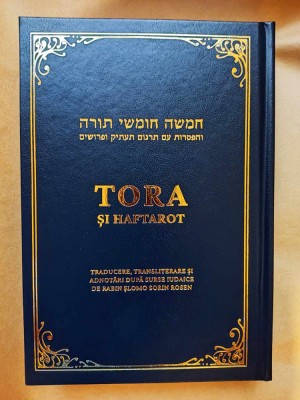 TORA SI HAFTAROT 2023, 1135 p. editie bilingva ebraica-romana cu transliterare foto