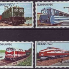 Burkina Faso 1985 - Locomotive, serie neuzata