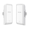 Set Bridge wireless 2.4GHz, 300Mbps, 1 km, 7dBi, PoE IN, Management - HIKVISION DS-3WF1000-EI-2N