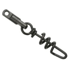 Agrafa Cu Vartej Mikado Heavy Swivel With Screwed Snap 5mm, Black Matt, 5Buc/plic foto