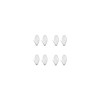 Set 8 agatatori cuier autoadezive, inox, ovale Sepio