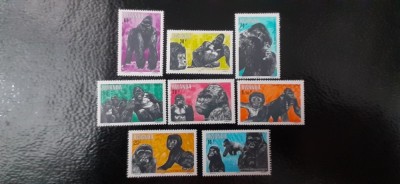Ruanda-Fauna,maimute,gorile-serie completa,nestampilate MNH (C1) foto