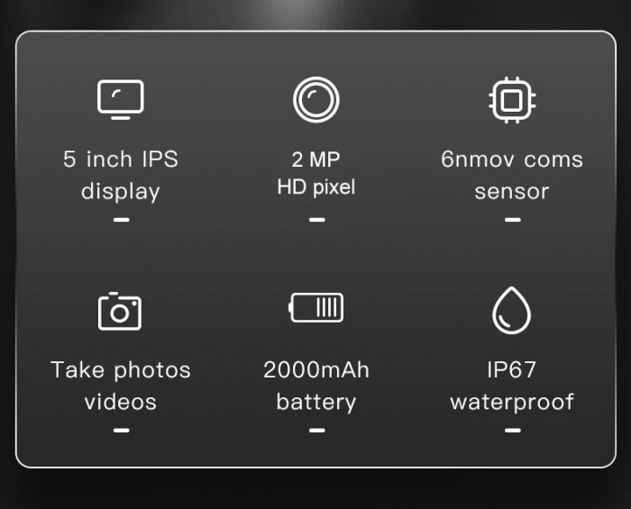 Endoscop video cu dublă camera, ecran LCD de 5inch📺🩺👀