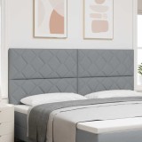 Cumpara ieftin Tăblie cap cu lumini cu bandă LED Gri deschis 200 cm țesătură