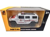 Machetă Ambulanță SUV din Metal Mașinuță de Intervenție