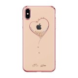 Cumpara ieftin Husa Originala Ultra Slim Wish Lux Elegance Cu Cristale Iphone X, XS Rose Transparent, Apple