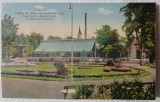 Carte Postala, Buzias, Vedere din parc cu salonul de cura, 1928