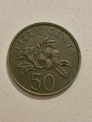 Moneda 50 CENTI - 50 CENTS - Singapore - 1987 - KM 53.1 (148) foto