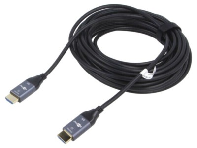 Cablu HDMI optic Goobay 76274, HDMI 2.1, HDCP 2.2, mufă PVC dublă foto