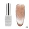 Oja semipermanenta, Snow White, 3D Cat Eye, Global Fashion 8ml, 02(FARA TPO)