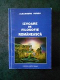 ALEXANDRU SURDU - IZVOARE DE FILOSOFIE ROMANEASCA (2010)