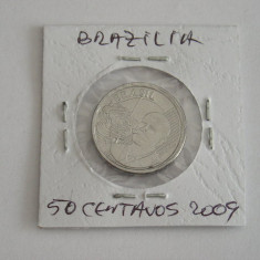 M3 C50 - Moneda foarte veche - Brazilia - 50 centavos - 2009