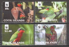 COOK ISLANDS 2010 WWF FAUNA PROTEJATA PASARI PAPAGALI foto