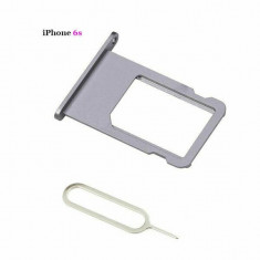 Suport sertar cartela sim iPhone 6s, cheita, ac deschidere slot sim, gri foto