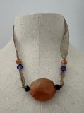 Colier elegant - lantisor si pandantiv Fashion pe fir de organza