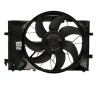 GMV radiator electroventilator Mercedes Clasa C (W203), 2000-2007, C180 Kompressor, motor 1.8 compressor, benzina, 600 W; 480; 4 pini; cu modul de co