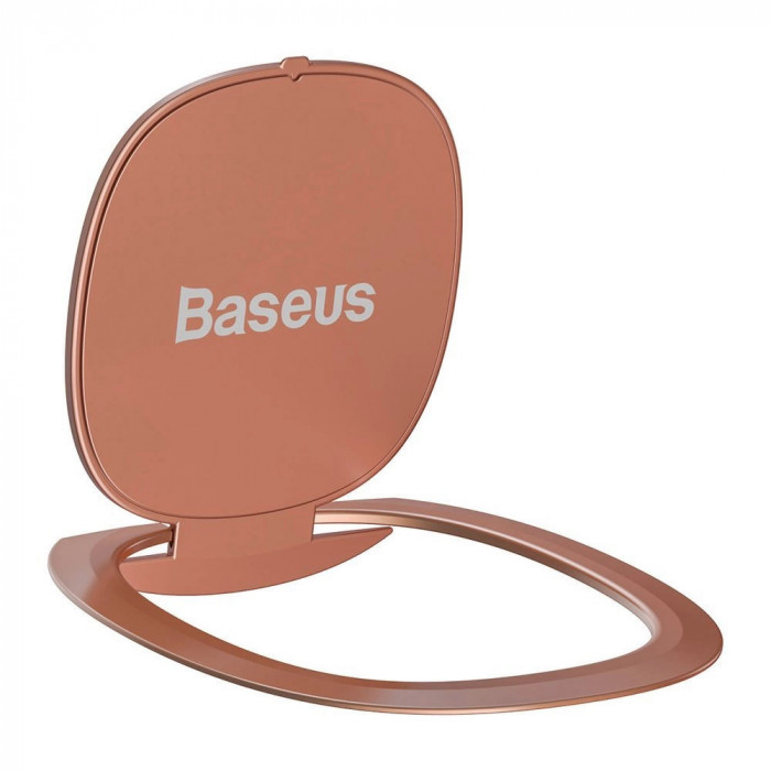 Baseus ultra-subțire adeziv inel suport de telefon suport de telefon roz (SUYB-0R)