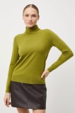 Medicine pulover culoarea verde, light, cu guler