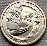1 Dollar 2021 USA, New York, Erie Canal, Innovation, unc, lit.P, America de Nord