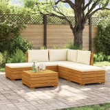 vidaXL Set de canapele de exterior 6 Bucată Maro Lemn Solid de Acacia 3403079