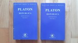Platon - Republica ( editie bilingva - greaca veche si romana ) ( doua volume ) ( 1998 )