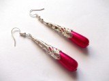 Cercei Fashion cu Perle Acrilice Lacrima, 5.5cm