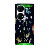 Husa compatibila cu Huawei Nova Y70 model Rick and Morty multiverse, Silicon, TPU, Viceversa, Transparent, Carcasa