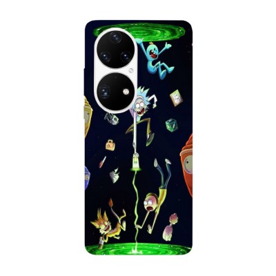 Husa compatibila cu Huawei Nova Y70 model Rick and Morty multiverse, Silicon, TPU, Viceversa foto
