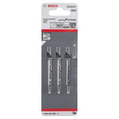 Bosch Set 3 panze U1AOF Special for Laminate, 70x52x1.4mm ProAdvanced PowerfulTools foto