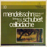 Vinil Mendelssohn / Celibidache &ndash; Sinfonia N.4 &quot;Italiana&quot; / Sinfonia N.2 (VG++)