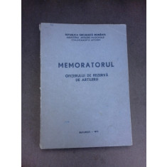 Memoratorul ofiterului de rezerva de artilerie