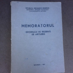 Memoratorul ofiterului de rezerva de artilerie