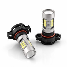 Set 2 Becuri LED H16 CANBUS 21 SMD 5500K Alb Xenon