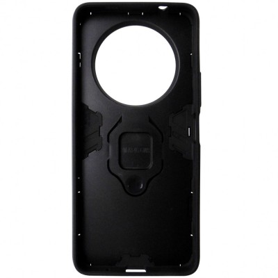 Husa spate Armor cu inel, neagra, pentru Xiaomi Redmi A3 foto