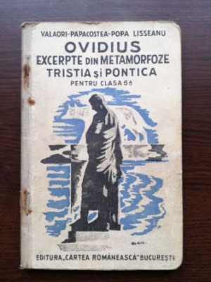 Ovidius excerpte din metamorfoze tristia si pontica pentru clasa a 6-a-Valaori-Papacostea-Popa foto