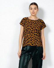 Bluza asimetrica animal print 22BRA01300 foto