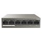 Switch 4 porturi PoE, 2 porturi uplink RJ45 10/100Mbps - TENDA TND-TEF1106P-4-63W
