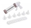 Presa Fursecuri 23 Piese, Pistol Decorare Cookie, Forme &amp; Duze, ABS+PP, Patiserie, Usor de Curatat