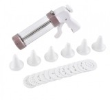 Presa Fursecuri 23 Piese, Pistol Decorare Cookie, Forme &amp; Duze, ABS+PP, Patiserie, Usor de Curatat
