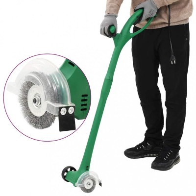 vidaXL Perie de buruieni electrică, verde, 140 W foto