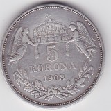 Ungaria 5 Korona (5 Corona) 1908
