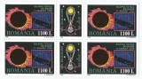 |Romania, LP 1471+1471a/1998, Eclipsa totala de Soare, cu si fara vinieta MNH, Nestampilat