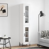 Cumpara ieftin Dulap &icirc;nalt, alb, 34,5x34x180 cm, lemn prelucrat