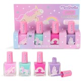 Martinelia Little Unicorn Nail Polish Set set de lacuri de unghii pentru copii Pink, Blue, Purple, Fuchsia